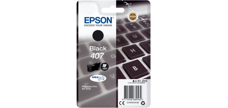 Epson Inchiostro nero singolo DURABrite Ultra Tastiera 407L