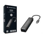 Conceptronic DONN08B base para portátil y replicador de puertos USB 3.2 Gen 1 (3.1 Gen 1) Type-C Negro