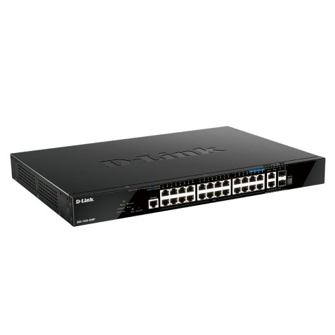 D-Link DGS-1520-28MP/E switch Gestionado L3 Gigabit Ethernet (10/100/1000) Energía sobre Ethernet (PoE) 1U Negro