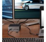 Lindy 43351 base para portátil y replicador de puertos Acoplamiento USB 3.2 Gen 1 (3.1 Gen 1) Type-C Gris