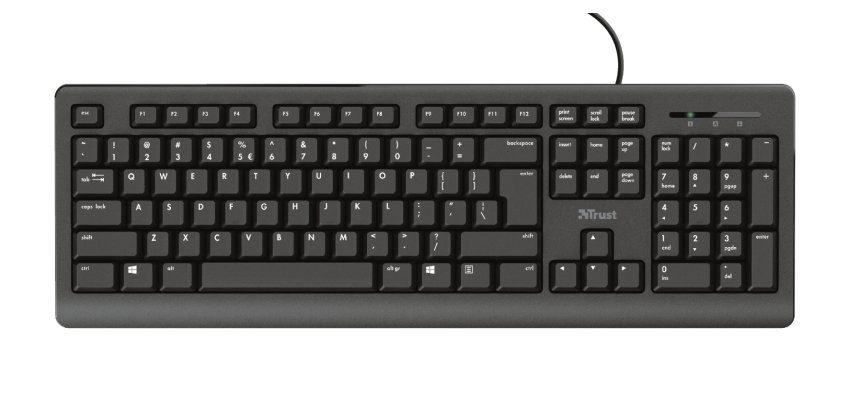 Trust Primo keyboard Universal USB QWERTY UK English Black