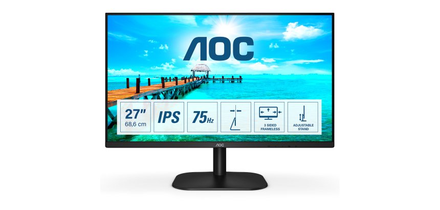 AOC B2 27B2DA LED display 68,6 cm (27") 1920 x 1080 pixels Full HD Noir