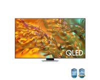 Samsung Q80D TV QLED 4K 65” QE65Q80DATXZT Smart TV Wi-Fi Eclipse Silver 2024, Processore NQ4 AI GEN2, 4K AI Upscaling, Simple Chamfer Design, Dolby Atmos