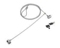 Conceptronic CNBSLOCK15T cable antirrobo Plata 1,5 m
