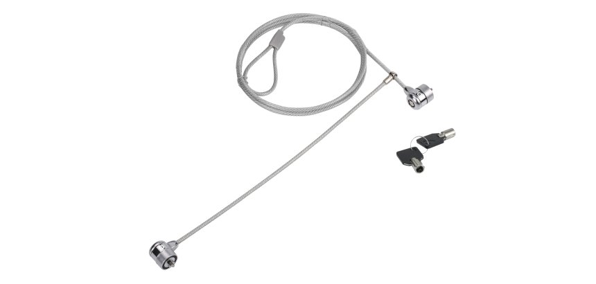 Conceptronic CNBSLOCK15T cable antirrobo Plata 1,5 m