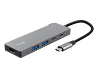 Trust 26062 hub & concentrateur USB Type-C Gris