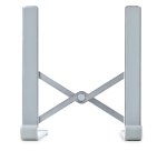 StarTech.com Foldable Laptop Riser Stand, Portable Height Adjustable Ergonomic Laptop Stand, Ventilated Aluminum Frame Supports 22lb (10Kg), Tilt/Raised/Angled Laptop/Tablet Stand, Collapsible Design