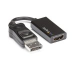 StarTech.com DisplayPort to HDMI Adapter - 4K 60Hz Active DP 1.4 to HDMI 2.0 Video Converter - DP to HDMI Monitor/TV/Display Cable Adapter Dongle - Latching DP Connector