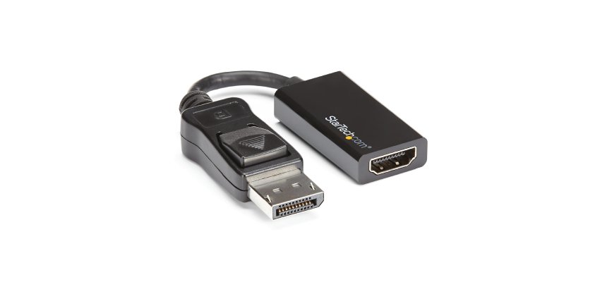 StarTech.com DisplayPort to HDMI Adapter - 4K 60Hz Active DP 1.4 to HDMI 2.0 Video Converter - DP to HDMI Monitor/TV/Display Cable Adapter Dongle - Latching DP Connector