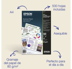 Epson Papel Business Inkjet A4 de , 80 g/m2, 500 hojas