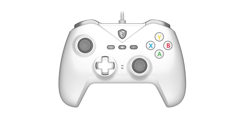 MSI FORCE GC200 WHITE Gaming Controller USB Gamepad Analogue / Digital Android, PC