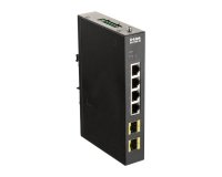 D-Link DIS-100G-6S switch No administrado Gigabit Ethernet (10/100/1000) DIN rail Negro