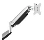StarTech.com Desk Mount Monitor Arm - Heavy Duty Ergonomic VESA Monitor Arm - Single 32" (19.8lb/9kg) Display - Full Motion, Height Adjustable, Articulating - Aluminum - C-Clamp/Grommet - Silver