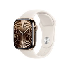Apple Watch Series 10 OLED 42 mm Numérique 374 x 446 pixels Écran tactile 4G Or Wifi GPS (satellite)