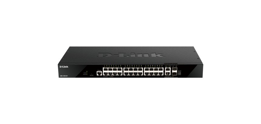 D-Link DGS-1520-28 switch Gestionado L3 10G Ethernet (100/1000/10000) 1U Negro