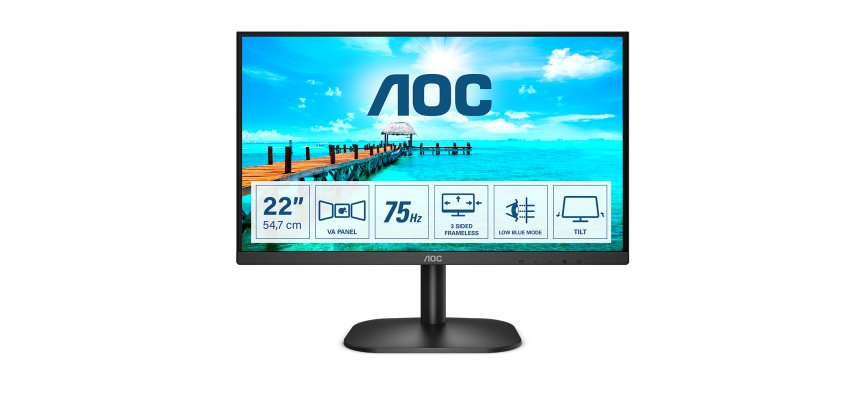 AOC B2 22B2H/EU Monitor PC 54,6 cm (21.5") 1920 x 1080 Pixel Full HD LED Nero