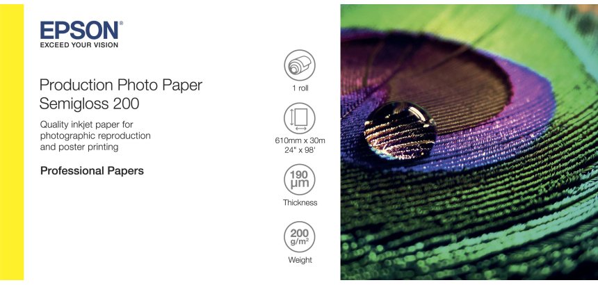 Epson Production Photo Paper Semigloss 200 24" x 30m