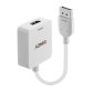 Lindy 38303 adaptador de cable de vídeo 0,095 m HDMI tipo A (Estándar) DisplayPort Blanco
