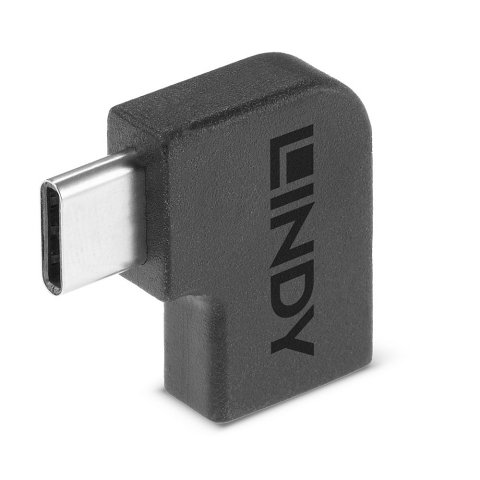 Cambiador de género para cable USB 3.2 Type C Negro Lindy 41894
