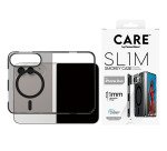 PanzerGlass CARE™ by ® SL1M Case Smokey w. Black MagSafe iPhone Duo coque de protection pour téléphones portables Housse Noir