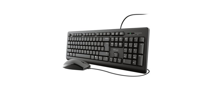 Trust Pack Teclado + Ratón USB Español Negro TKM-250