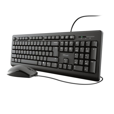 Pack Teclado + Ratón USB Español Negro Trust TKM-250