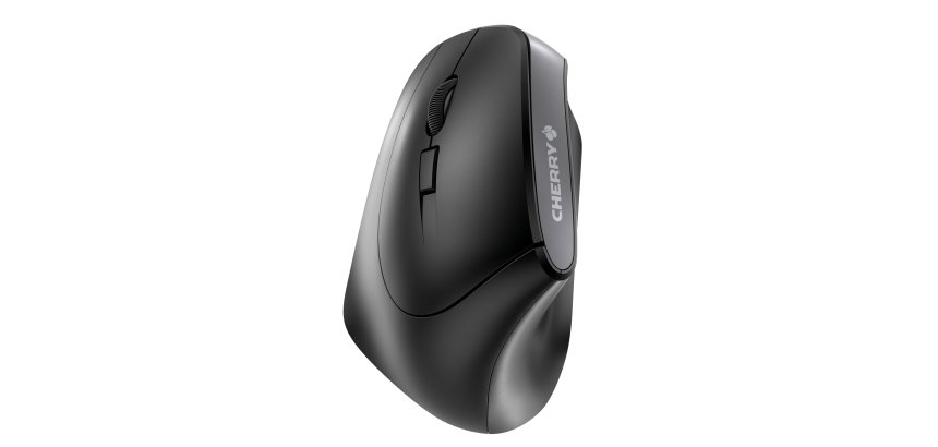 CHERRY MW 4500 LEFT Souris ergonomique sans fil, pour gauchers, noir, USB