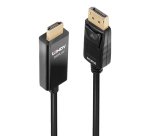 Adaptador de cable de vídeo Lindy 40927  3 m DisplayPort HDMI tipo A (Estándar) Negro