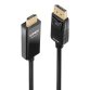 Adaptador de cable de vídeo Lindy 40927  3 m DisplayPort HDMI tipo A (Estándar) Negro