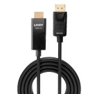 Adaptador de cable de vídeo Lindy 40927  3 m DisplayPort HDMI tipo A (Estándar) Negro