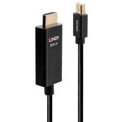 Lindy 2m Active Mini DisplayPort to HDMI Cable with HDR