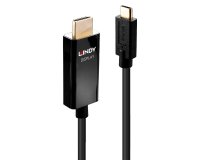Lindy 43291 adaptador de cable de vídeo 1 m USB Tipo C HDMI tipo A (Estándar) Negro