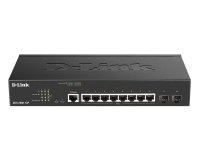 D-Link DGS-2000-10P switch Gestionado L2/L3 Gigabit Ethernet (10/100/1000) Energía sobre Ethernet (PoE) 1U Negro