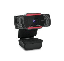 Conceptronic AMDIS 1080P FHD cámara web 1920 x 1080 Pixeles USB 2.0 Negro, Rojo