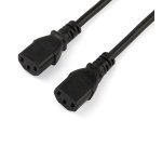 StarTech.com Cable de 2m de Alimentación en Y para Ordenador, 18AWG, EU Schuko a 2x C13, 10A 250V, Cable de Alimentación de CA de Repuesto, para Impresora, para Monitor, UL