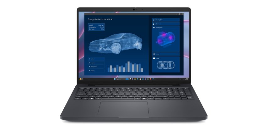 DELL Pro Max 16 MC16255 Copilot+ PC AMD Ryzen AI 7 PRO 450 Station de travail mobile 40,6 cm (16") WUXGA 32 Go LPDDR5x-SDRAM 1 To SSD NVIDIA RTX PRO 500 Blackwell Wi-Fi 7 (802.11be) Windows 11 Pro Noir Français