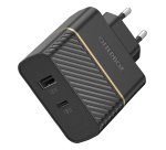 OtterBox EU Wall Charger 30W - USB-C 18W + USB-A 12W USB-PD, noir