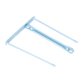 Boîte de 20 attaches plastique pour archivage de documents perforés. Coloris Bleu