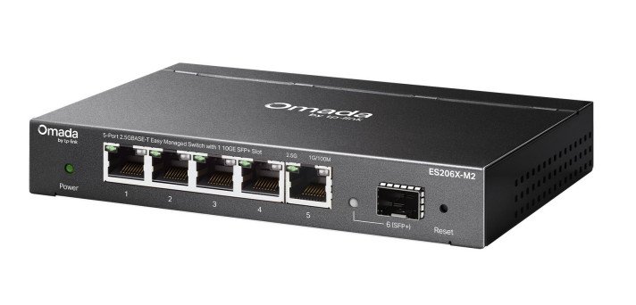 TP-Link Omada ES206X-M2 commutateur réseau Géré L2 2.5G Ethernet (100/1000/2500) Montage sur le bureau ou sur le mur Noir