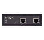 StarTech.com Injecteur PoE Gigabit Industriel - Haute Vitesse/Haute Puissance 90W - 802.3bt PoE++ 48V-56V CC DIN Rail - Injecteur Durable UPoE/Ultra Power Over Ethernet | -40 à +75°C