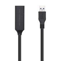 aisens cable usb 30 prolongador con amplificador tipo am-ah negro 50m