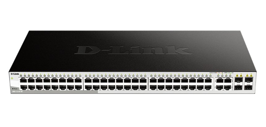 D-Link DGS-1210-48 switch Gestionado L2 Gigabit Ethernet (10/100/1000) 1U Negro