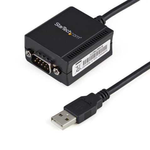 Cable 1,8m USB a Puerto Serie Serial RS232 DB9 con Retención del Puerto de Asignación COM