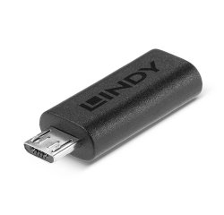 Lindy 41903 adattatore per inversione del genere dei cavi USB Type C USB Type Micro-B Nero