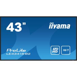 iiyama PROLITE LE4341S-B2 Écran plat de signalisation numérique 108 cm (42.5") LCD 350 cd/m² Full HD Noir 18/7