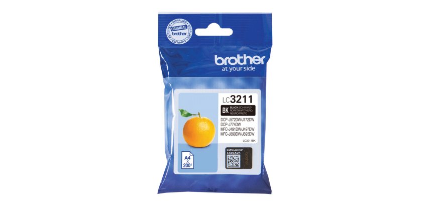 Brother LC3211BK ink cartridge 1 pc(s) Original Standard Yield Black