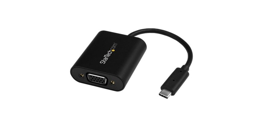 StarTech.com USB-C to VGA Adapter - with Presentation Mode Switch - 1920x1200