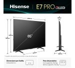 Hisense Smart TV QLED 85" 4K 85E7Q PRO