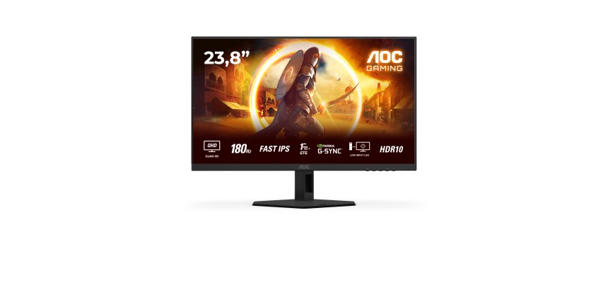AOC G4 Q24G4RE écran plat de PC 60,5 cm (23.8") 2560 x 1440 pixels Quad HD LED Noir, Rouge
