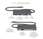 StarTech.com USB C Multiport Adapter - USB-C to 4K HDMI, 100W Power Delivery Pass-through, SD/MicroSD Slot, 3-Port USB 3.0 Hub - USB Type-C Mini Dock - 12" (30cm) Long Attached Cable